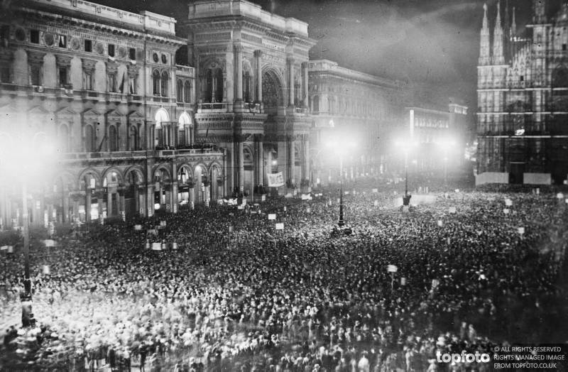 Milan celebrates fall of Adowa