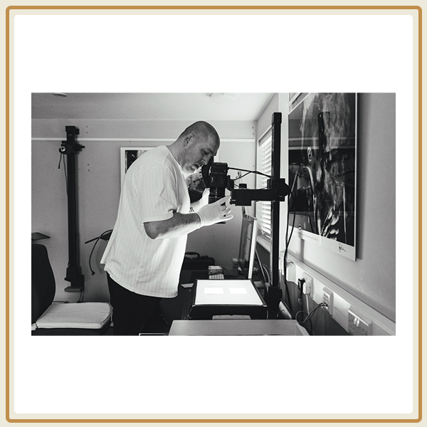 Production Manager, Andy Wright in the Topfoto Studio